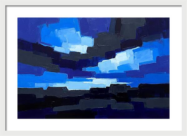 Noctilucent Clouds Over Electric Blue