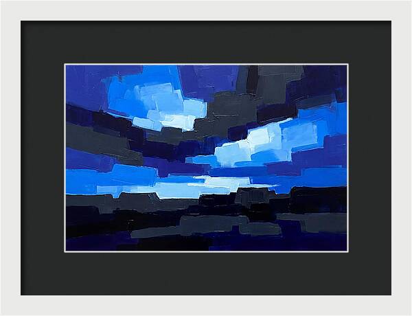Noctilucent Clouds Over Electric Blue