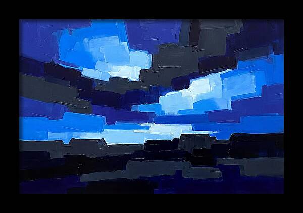 Noctilucent Clouds Over Electric Blue
