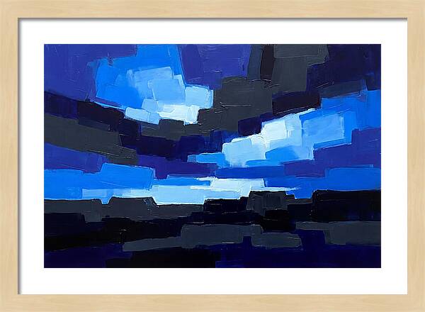 Noctilucent Clouds Over Electric Blue