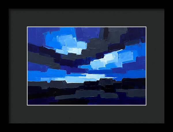 Noctilucent Clouds Over Electric Blue