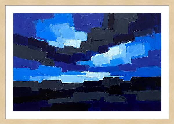 Noctilucent Clouds Over Electric Blue