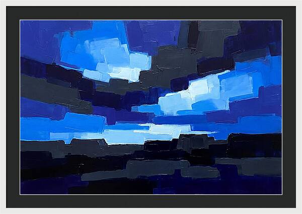 Noctilucent Clouds Over Electric Blue