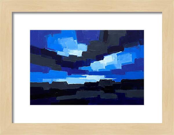 Noctilucent Clouds Over Electric Blue