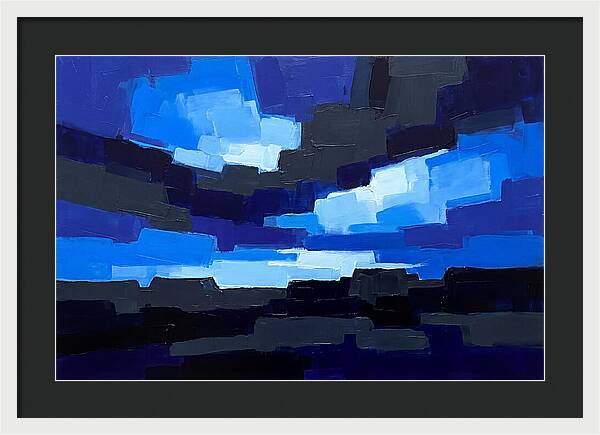 Noctilucent Clouds Over Electric Blue
