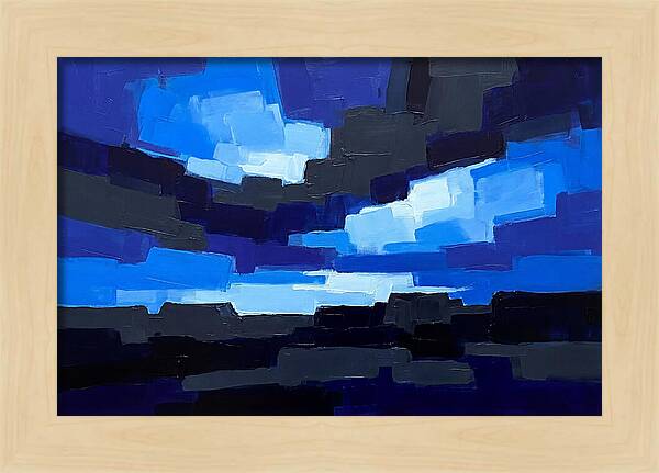 Noctilucent Clouds Over Electric Blue
