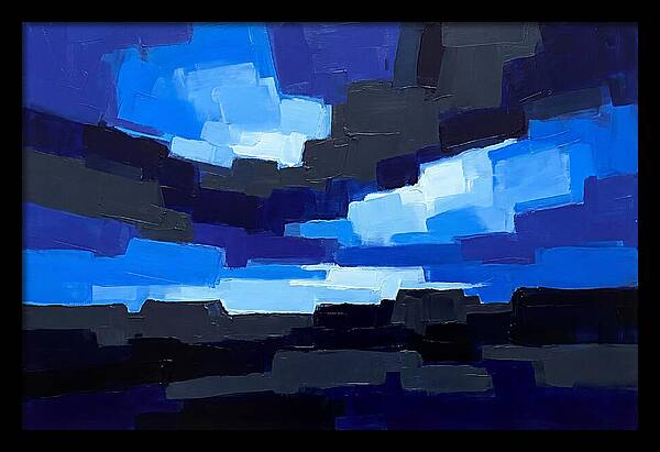 Noctilucent Clouds Over Electric Blue