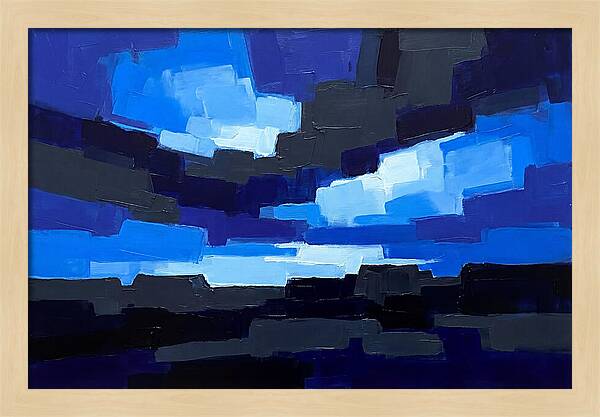 Noctilucent Clouds Over Electric Blue