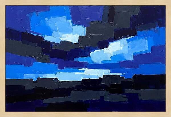 Noctilucent Clouds Over Electric Blue