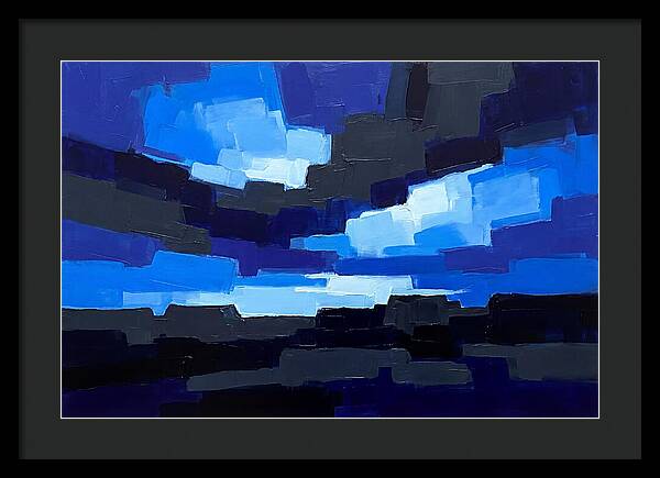 Noctilucent Clouds Over Electric Blue