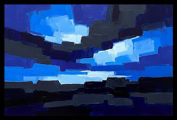 Noctilucent Clouds Over Electric Blue