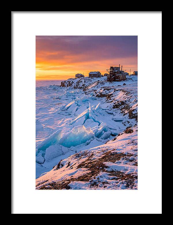 Nome Arctic Sea Ice At Sunset