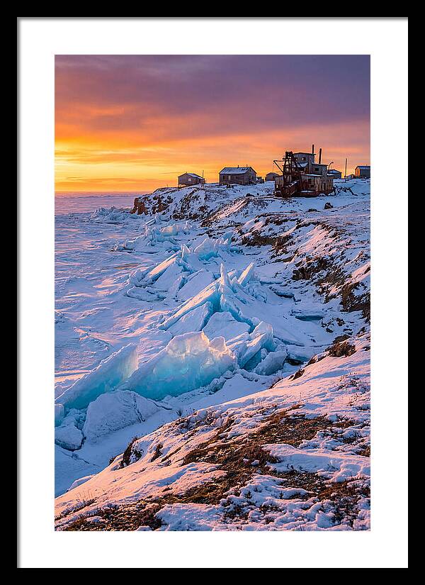 Nome Arctic Sea Ice At Sunset