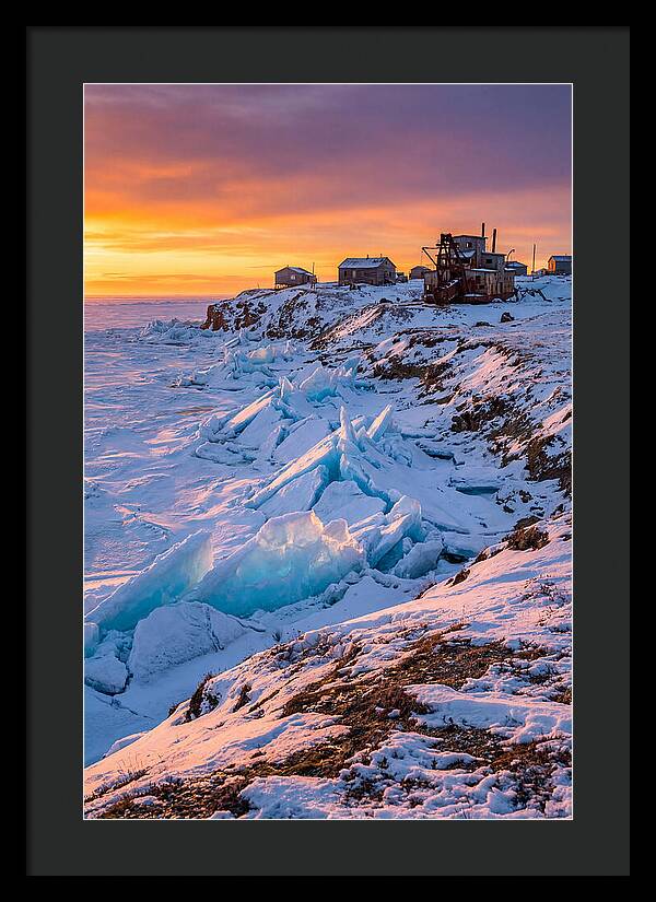 Nome Arctic Sea Ice At Sunset