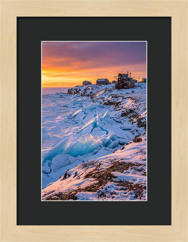 Nome Arctic Sea Ice At Sunset