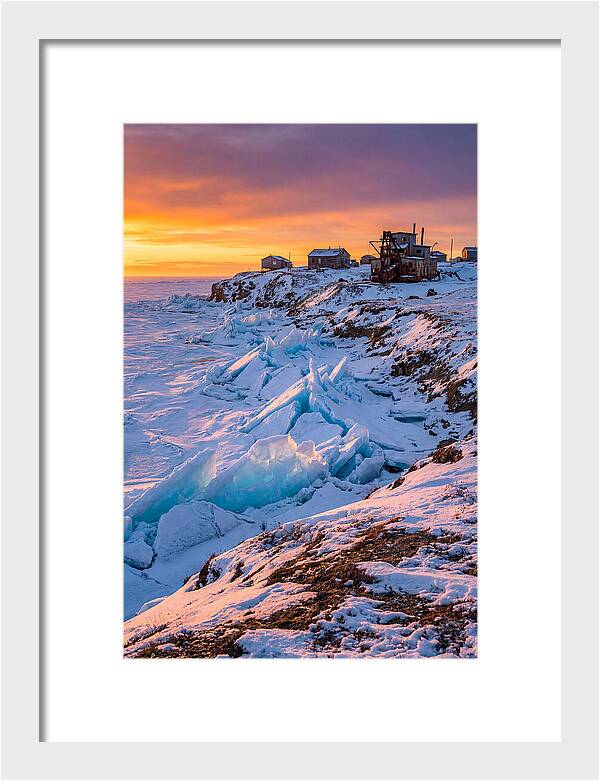Nome Arctic Sea Ice At Sunset