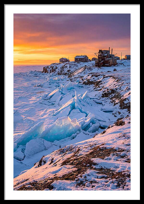 Nome Arctic Sea Ice At Sunset