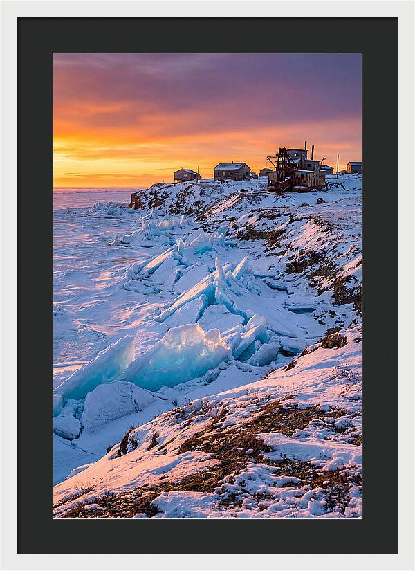 Nome Arctic Sea Ice At Sunset