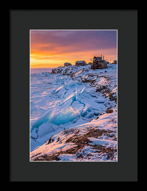 Nome Arctic Sea Ice At Sunset