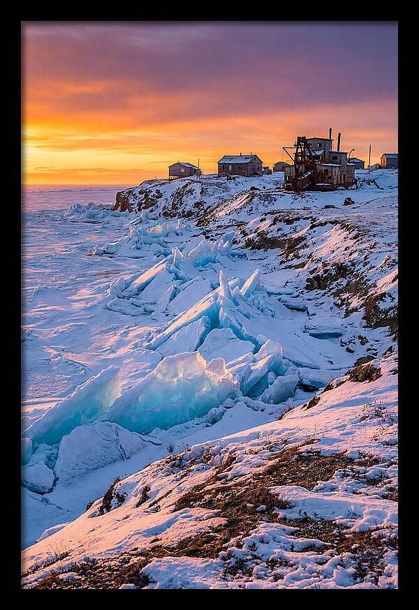 Nome Arctic Sea Ice At Sunset