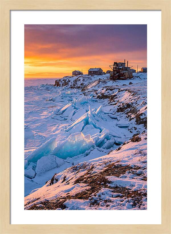 Nome Arctic Sea Ice At Sunset