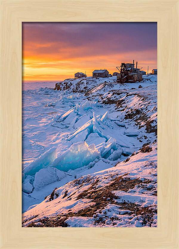 Nome Arctic Sea Ice At Sunset