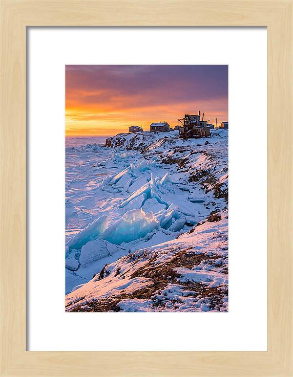 Nome Arctic Sea Ice At Sunset