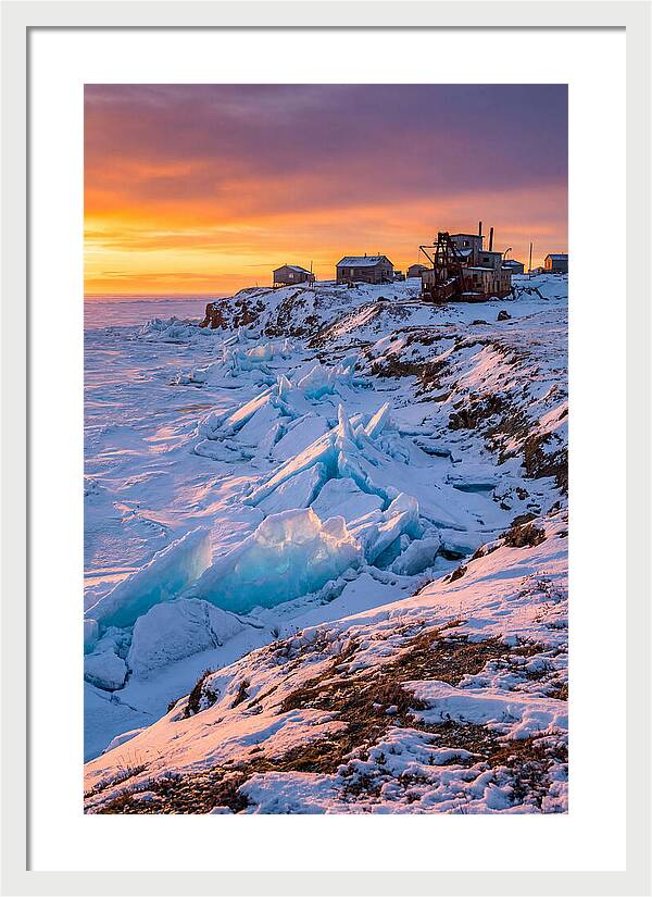 Nome Arctic Sea Ice At Sunset