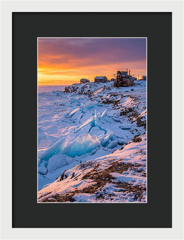 Nome Arctic Sea Ice At Sunset