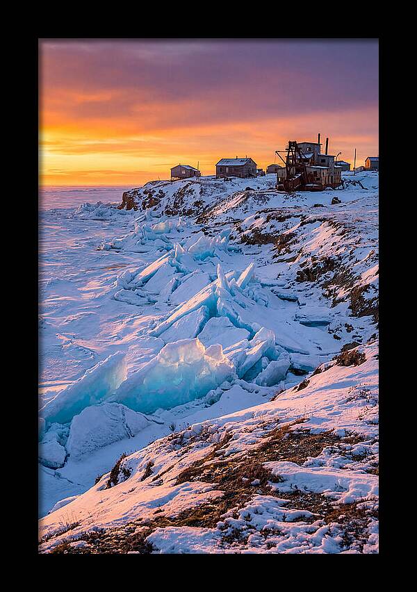 Nome Arctic Sea Ice At Sunset
