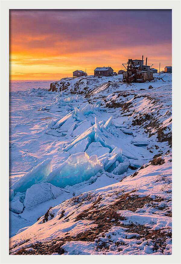 Nome Arctic Sea Ice At Sunset