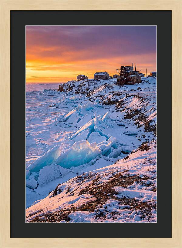 Nome Arctic Sea Ice At Sunset