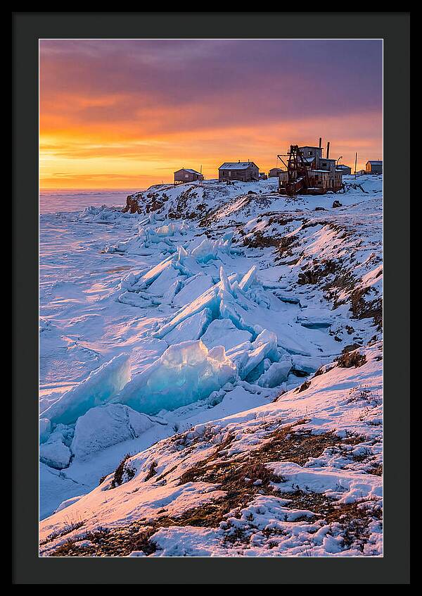 Nome Arctic Sea Ice At Sunset