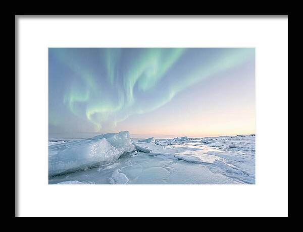 Northern Lights Above Ice