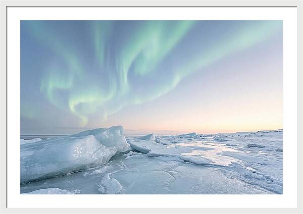 Northern Lights Above Ice