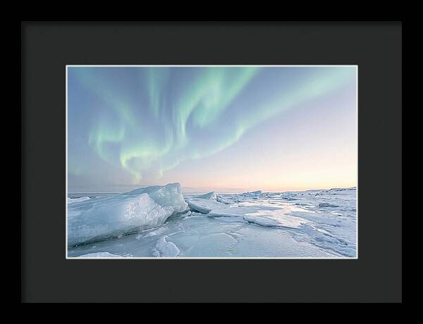 Northern Lights Above Ice