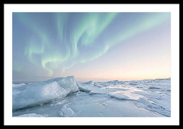 Northern Lights Above Ice