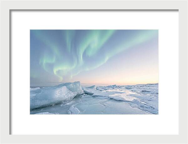 Northern Lights Above Ice