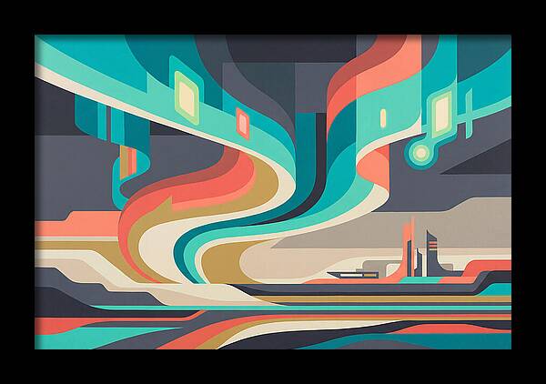 Northern Lights Abstract Expression