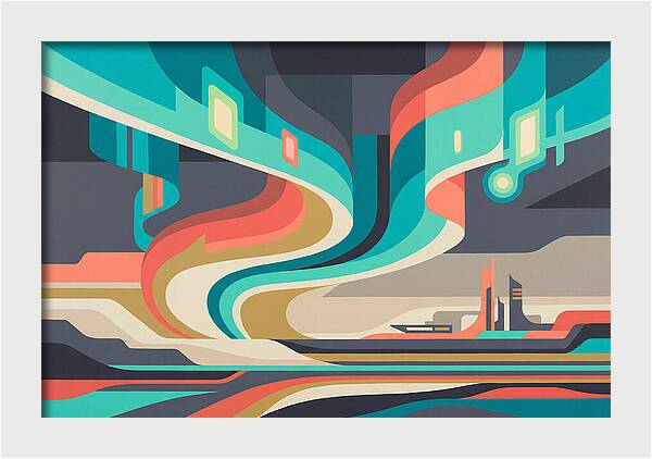 Northern Lights Abstract Expression