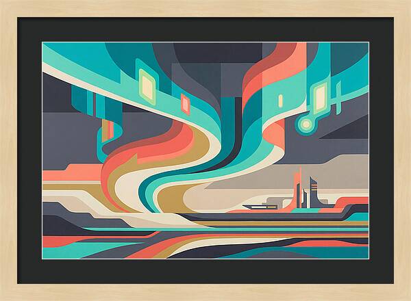 Northern Lights Abstract Expression