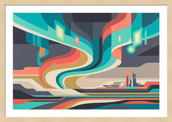 Northern Lights Abstract Expression