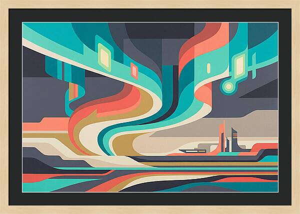 Northern Lights Abstract Expression
