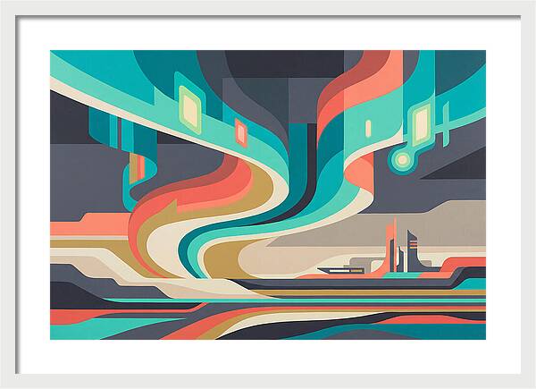 Northern Lights Abstract Expression