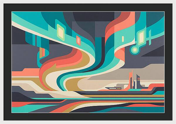 Northern Lights Abstract Expression