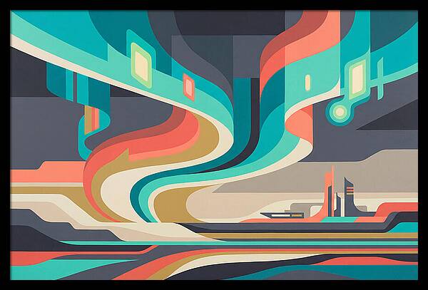 Northern Lights Abstract Expression