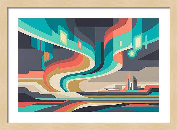 Northern Lights Abstract Expression