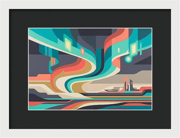 Northern Lights Abstract Expression