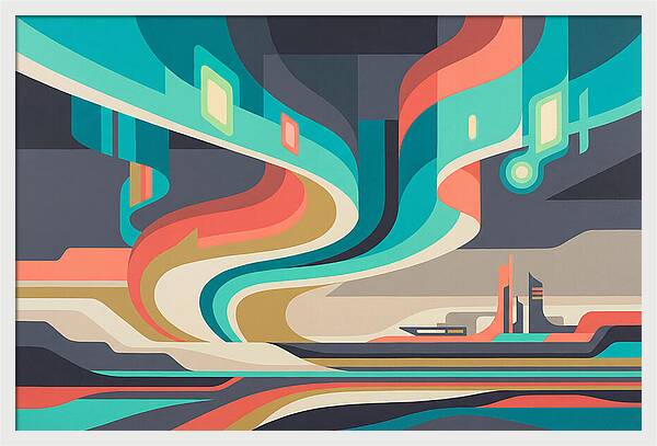 Northern Lights Abstract Expression