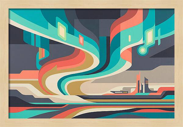 Northern Lights Abstract Expression